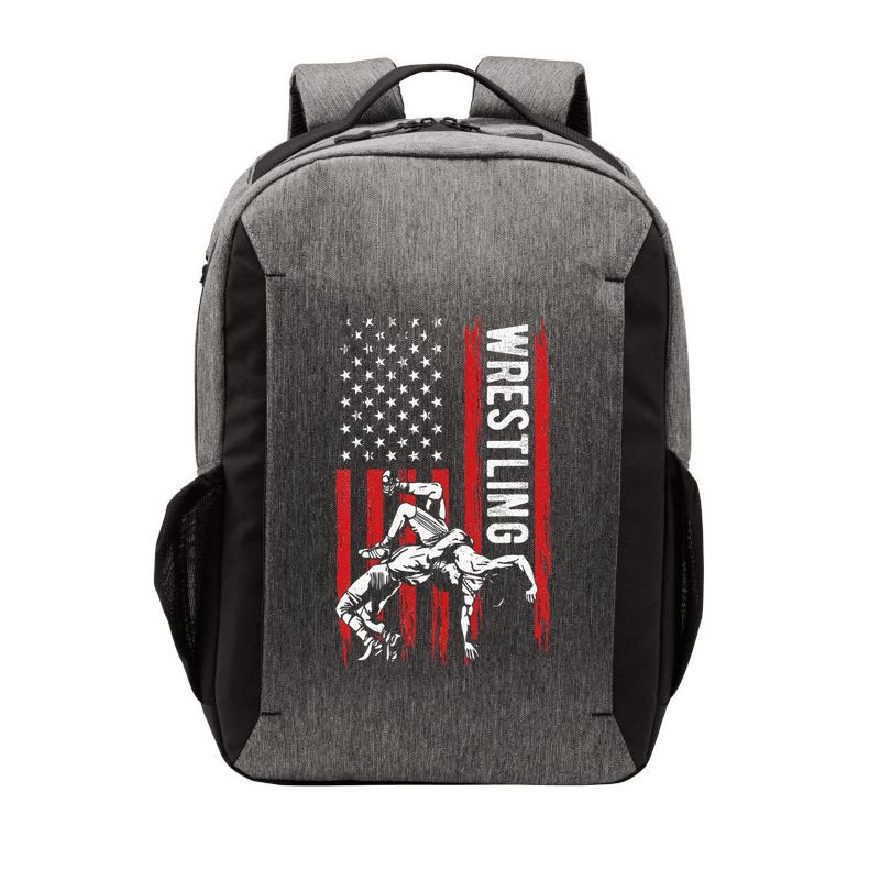 Wrestling American Usa Flag Funny Wrestle Wrestling Vector Backpack