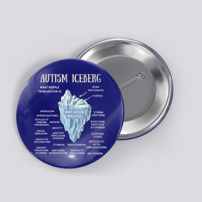 Wo Accept Understand Love Autism Awareness Autism Iceberg V-Neck Button