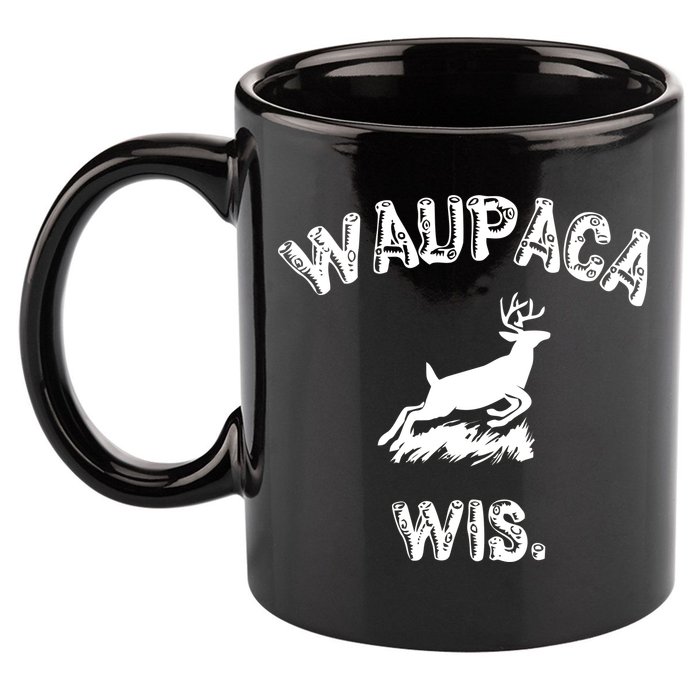 Waupaca Wis. Dustin Deer 11oz C Handle Ceramic Mug