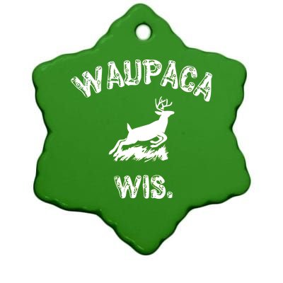 Waupaca Wis. Dustin Deer Ceramic Star Ornament