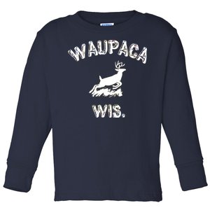 Waupaca Wis. Dustin Deer Toddler Long Sleeve Shirt