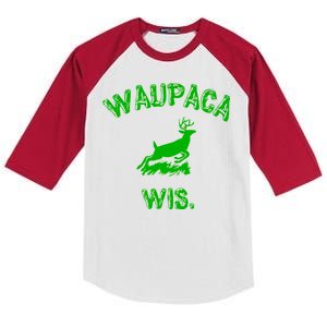 Waupaca Wis. Dustin Deer Kids Colorblock Raglan Jersey