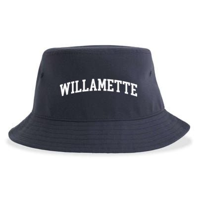 Willamette Arch Vintage Retro College Athletic Sports Sustainable Bucket Hat