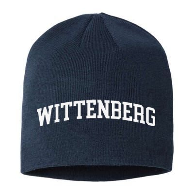 Wittenberg Arch Vintage Retro College Athletic Sports Sustainable Beanie