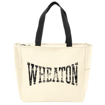 Wheaton Arch Vintage College Athletic Sports Zip Tote Bag