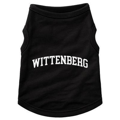 Wittenberg Arch Vintage Retro College Athletic Sports Doggie Tank