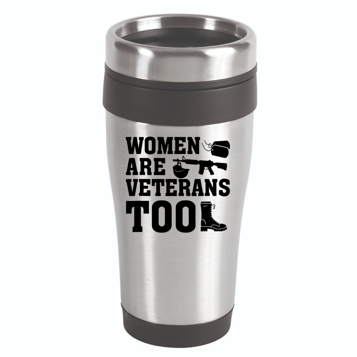 Wo Are Veterans Too Army Mom Us Military Veterans Day Gift 16oz Travel Tumbler