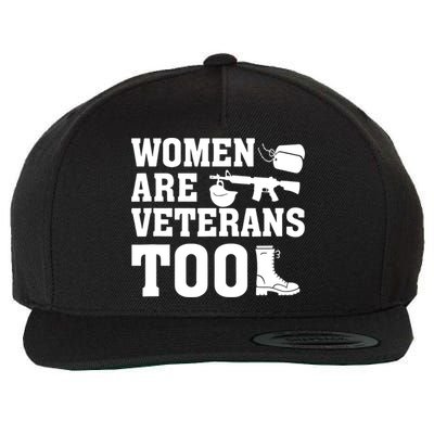 Wo Are Veterans Too Army Mom Us Military Veterans Day Gift Wool Snapback Cap