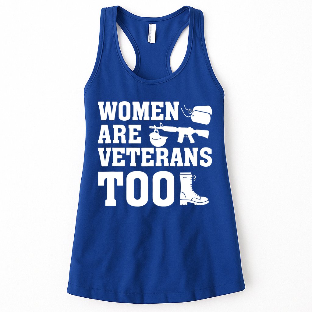 Wo Are Veterans Too Army Mom Us Military Veterans Day Gift Womens Tank Top