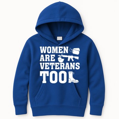 Wo Are Veterans Too Army Mom Us Military Veterans Day Gift Kids Hoodie