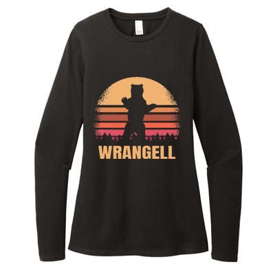 Wrangell Alaska Vintage Bear Ak Womens CVC Long Sleeve Shirt