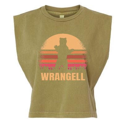 Wrangell Alaska Vintage Bear Ak Garment-Dyed Women's Muscle Tee