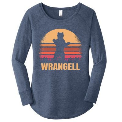 Wrangell Alaska Vintage Bear Ak Women's Perfect Tri Tunic Long Sleeve Shirt