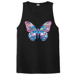 Wavy Colorful Butterfly Illustration  PosiCharge Competitor Tank