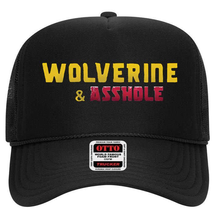 Wolverine Asshole High Crown Mesh Back Trucker Hat