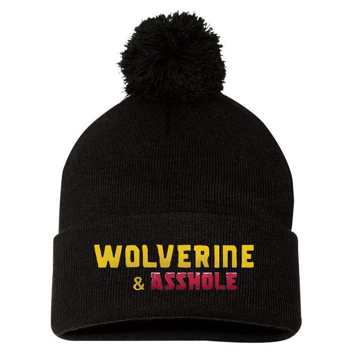 Wolverine Asshole Pom Pom 12in Knit Beanie