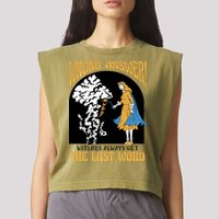 Wrong Answer Witches Always Get The Last Word Garment-Dyed Women's Muscle Tee