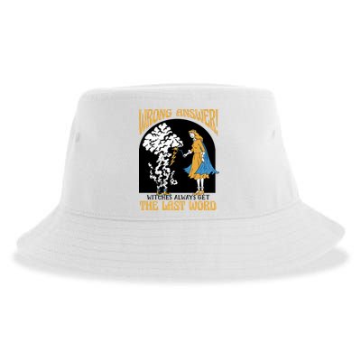 Wrong Answer Witches Always Get The Last Word Sustainable Bucket Hat