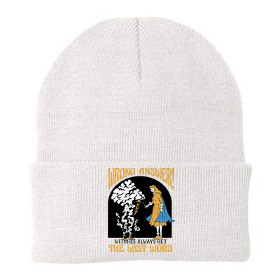 Wrong Answer Witches Always Get The Last Word Knit Cap Winter Beanie