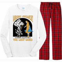 Wrong Answer Witches Always Get The Last Word Long Sleeve Pajama Set