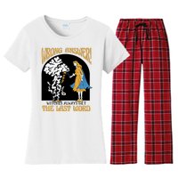 Wrong Answer Witches Always Get The Last Word Women's Flannel Pajama Set