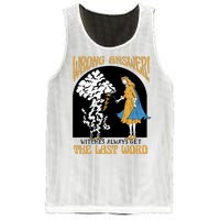 Wrong Answer Witches Always Get The Last Word Mesh Reversible Basketball Jersey Tank