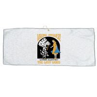Wrong Answer Witches Always Get The Last Word Large Microfiber Waffle Golf Towel