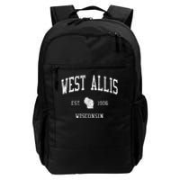 West Allis Wi Vintage Athletic Sports Daily Commute Backpack