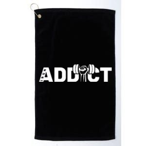 Weightlifting Addict Platinum Collection Golf Towel