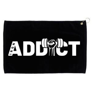 Weightlifting Addict Grommeted Golf Towel