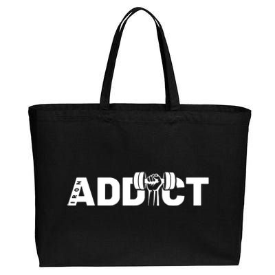 Weightlifting Addict Cotton Canvas Jumbo Tote