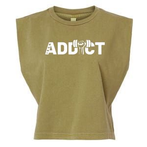 Weightlifting Addict Garment-Dyed Women's Muscle Tee