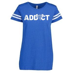 Weightlifting Addict Enza Ladies Jersey Football T-Shirt