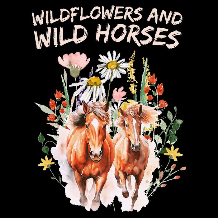 Wildflowers and Wild Horses Nature Beauty Country Outdoors Impact Tech Backpack