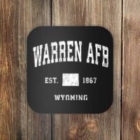 Warren Afb Wyoming Wy Vintage Athletic Coaster