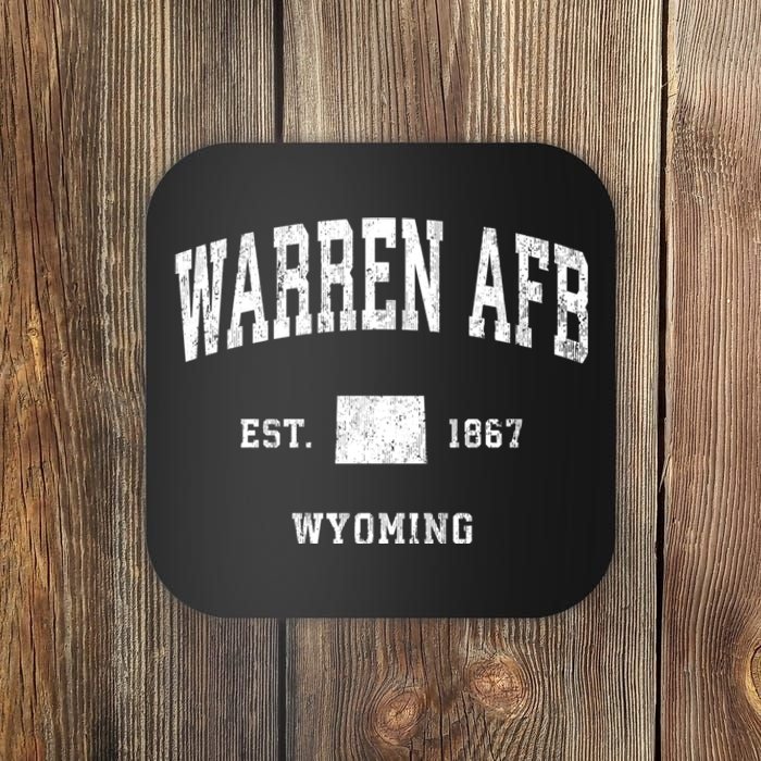 Warren Afb Wyoming Wy Vintage Athletic Coaster