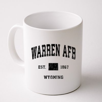 Warren Afb Wyoming Wy Vintage Athletic Coffee Mug