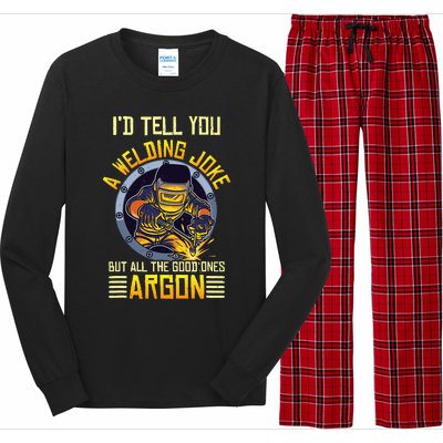 Welding Argon Welding Funny Welder Long Sleeve Pajama Set