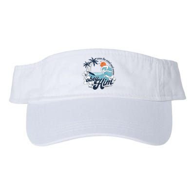 Wind And Waves Obey Him Christian Jesus Beach Bible Verse Visor