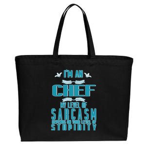 Warning: Arguing With The Chef Will Be Ineffectidve Professi Gift Cotton Canvas Jumbo Tote