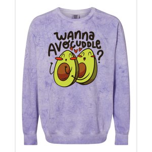 Wanna Avocuddle Colorblast Crewneck Sweatshirt