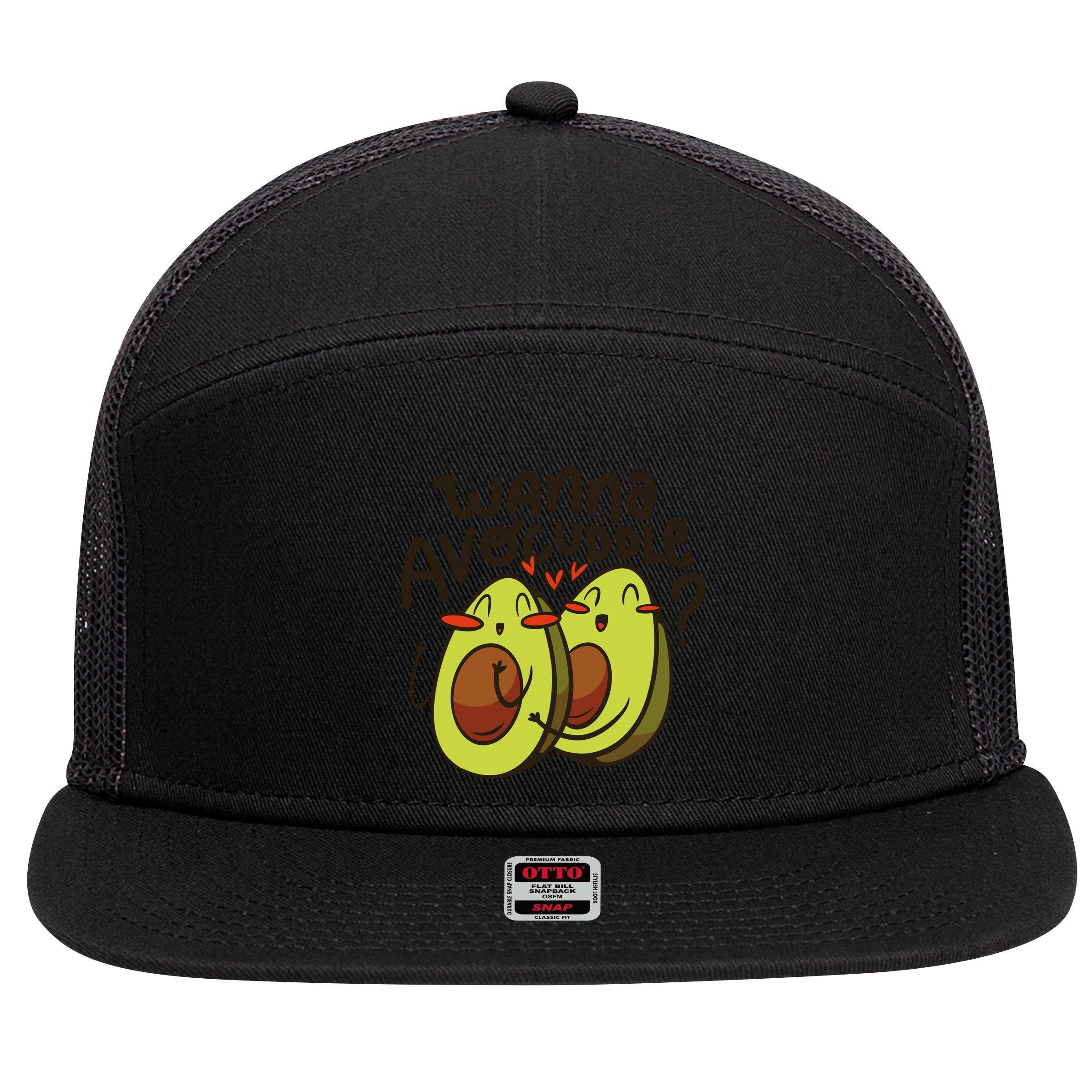Wanna Avocuddle 7 Panel Mesh Trucker Snapback Hat