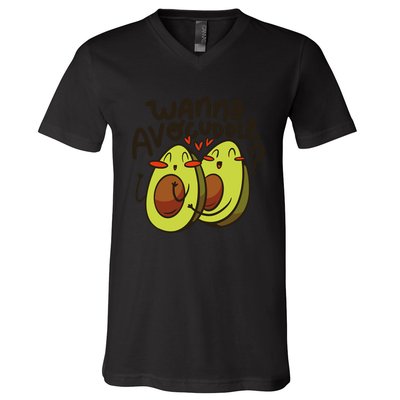 Wanna Avocuddle V-Neck T-Shirt