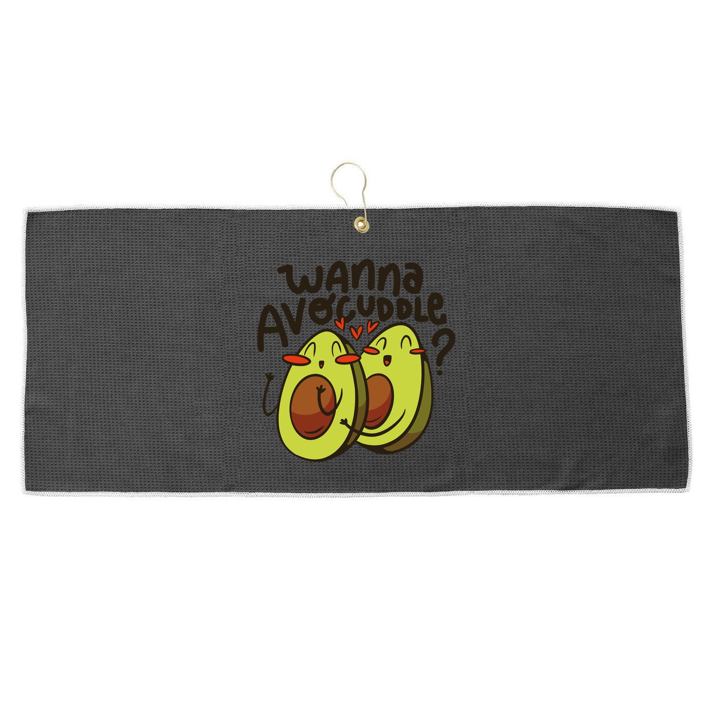 Wanna Avocuddle Large Microfiber Waffle Golf Towel