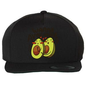 Wanna Avocuddle Wool Snapback Cap