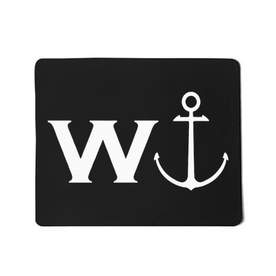 W Anchor Wanker Funny Sailing Boating  Mousepad