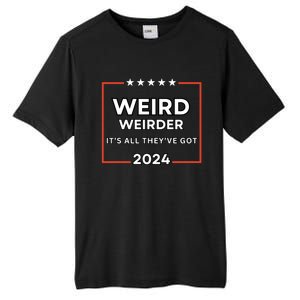 Weird And Weirder 2024! Trump And Jd Vance Are Weird! Meaningful Gift Tall Fusion ChromaSoft Performance T-Shirt