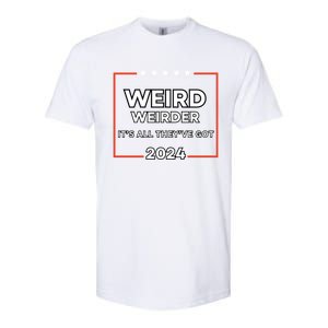 Weird And Weirder 2024! Trump And Jd Vance Are Weird! Meaningful Gift Softstyle CVC T-Shirt