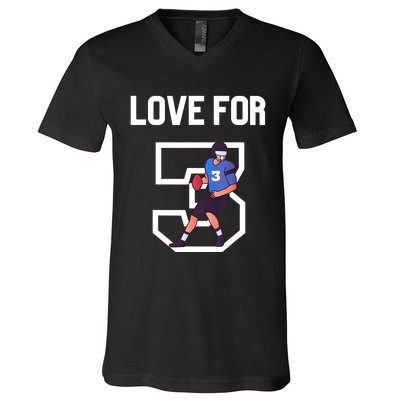 We Are With You Damar Love For 3 V-Neck T-Shirt