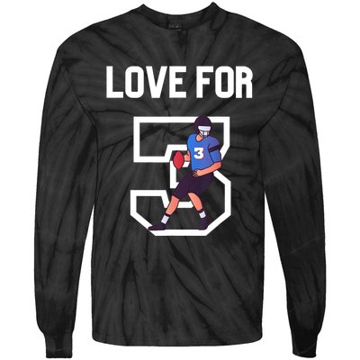 We Are With You Damar Love For 3 Tie-Dye Long Sleeve Shirt